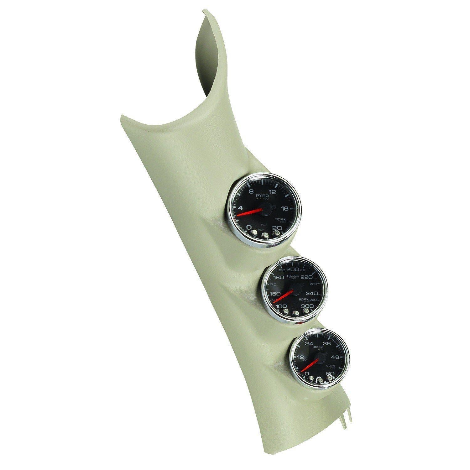 Hot Deal! 2010 - 2015 Dodge Ram Cummins Autometer Spek - Pro Triple Gauge Kit (P73003)