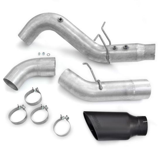 2020 - 2023 Duramax 5 DRW Monster Exhaust with Cerakote Black Tip, No Muffler (49809 - B)