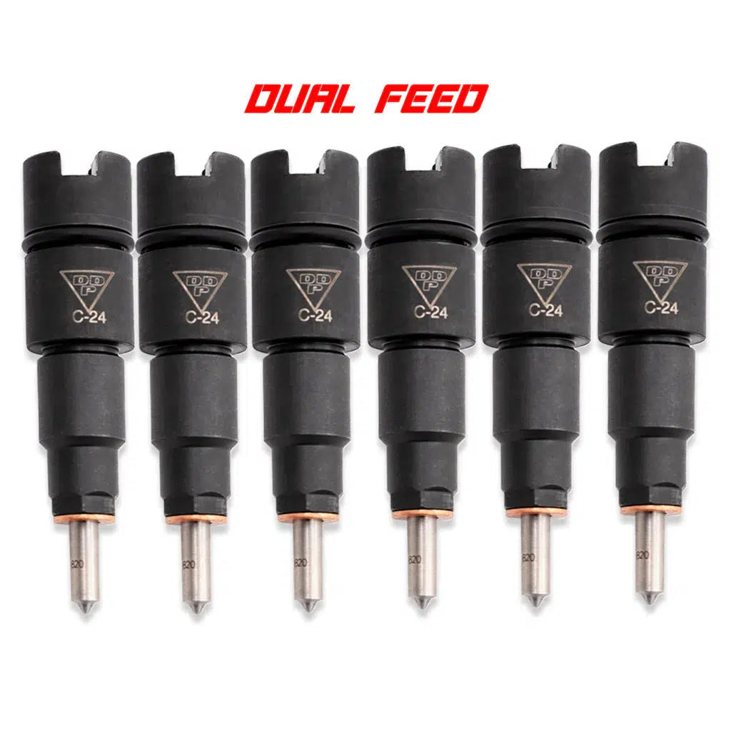 New Custom Dual Feed Injector Set for 1998.5 - 2002 Cummins 24V (DDPISB - DFV2)