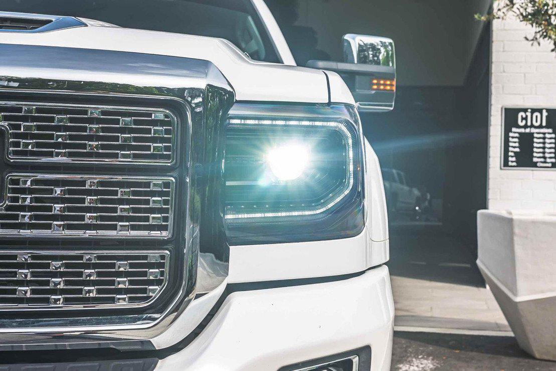 2014 - 2019 Duramax XB Black LED Headlights with LF544 Specs