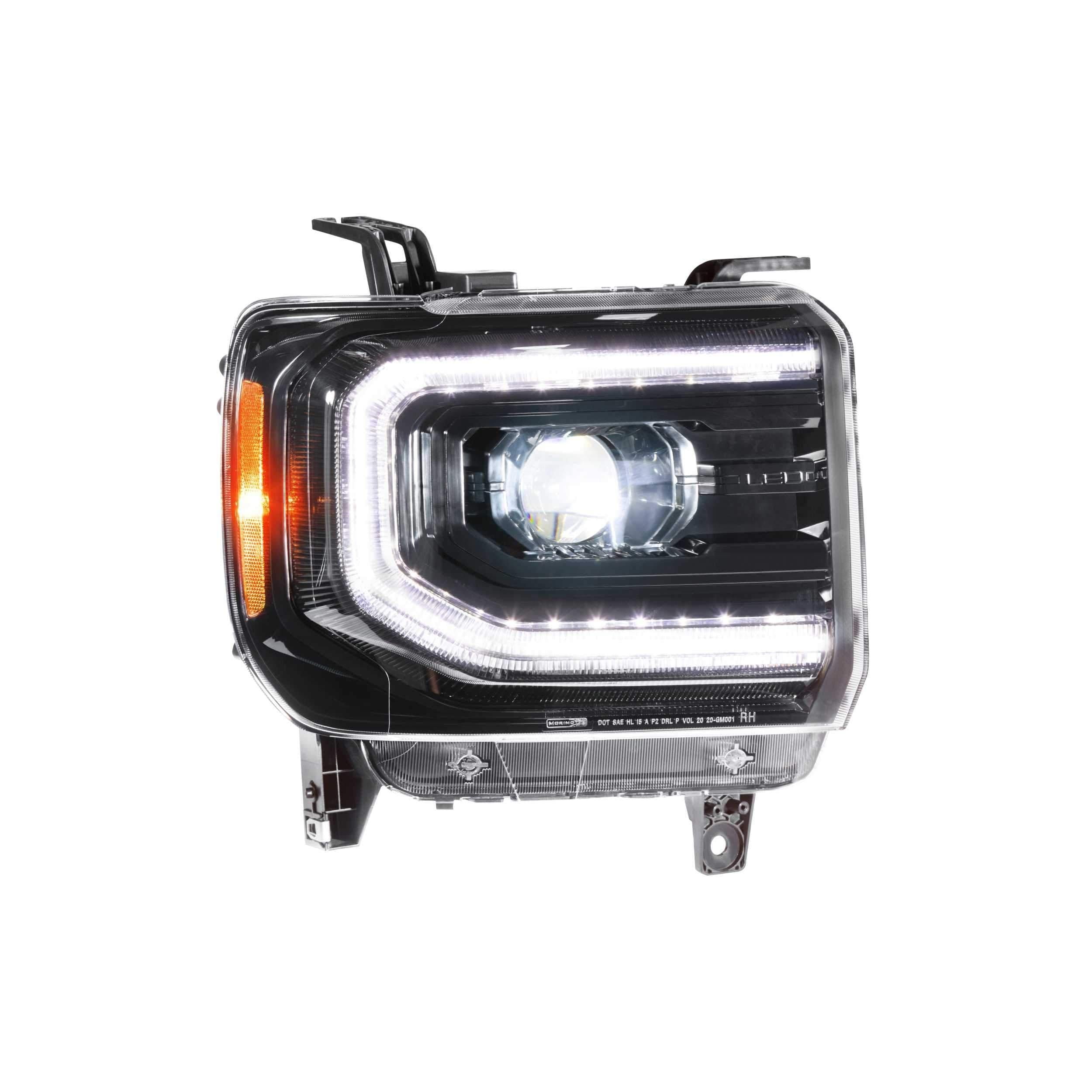 2014 - 2019 Duramax XB Black LED Headlights with LF544 Specs