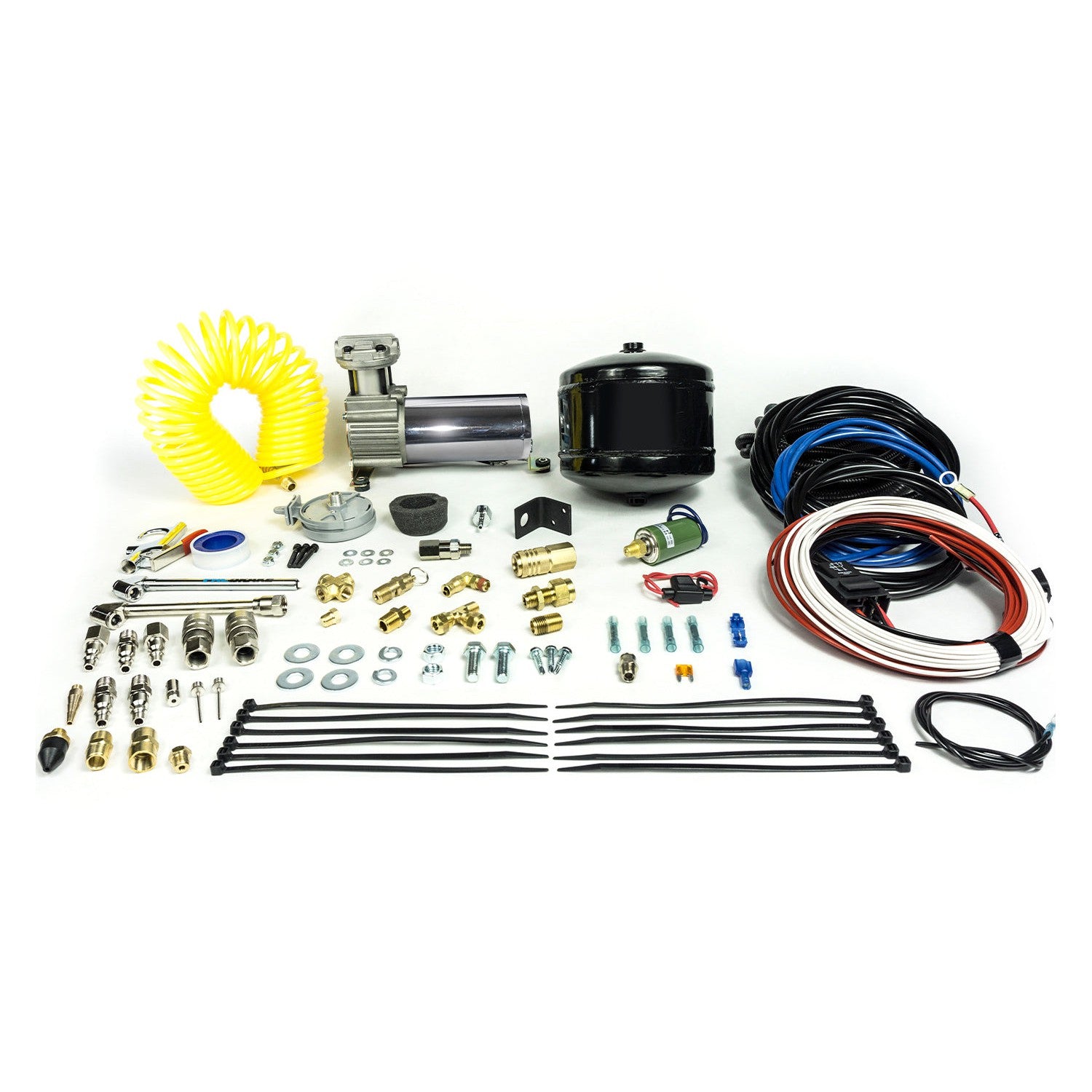 Exclusive Cummins Combo: Air Springs, Wireless Controls & 1/2 Gal. Air Tank Kit (2003 - 2020)