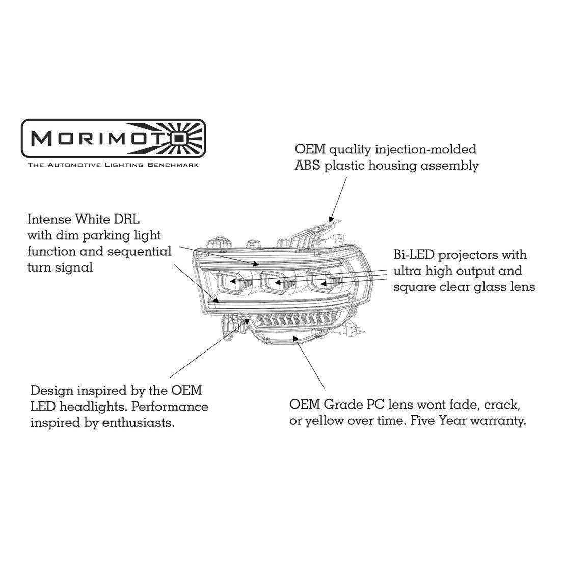 2019+ Dodge Ram 2500/3500 Cummins XB LED Headlights (LF701) - Enhance Your Truck Now