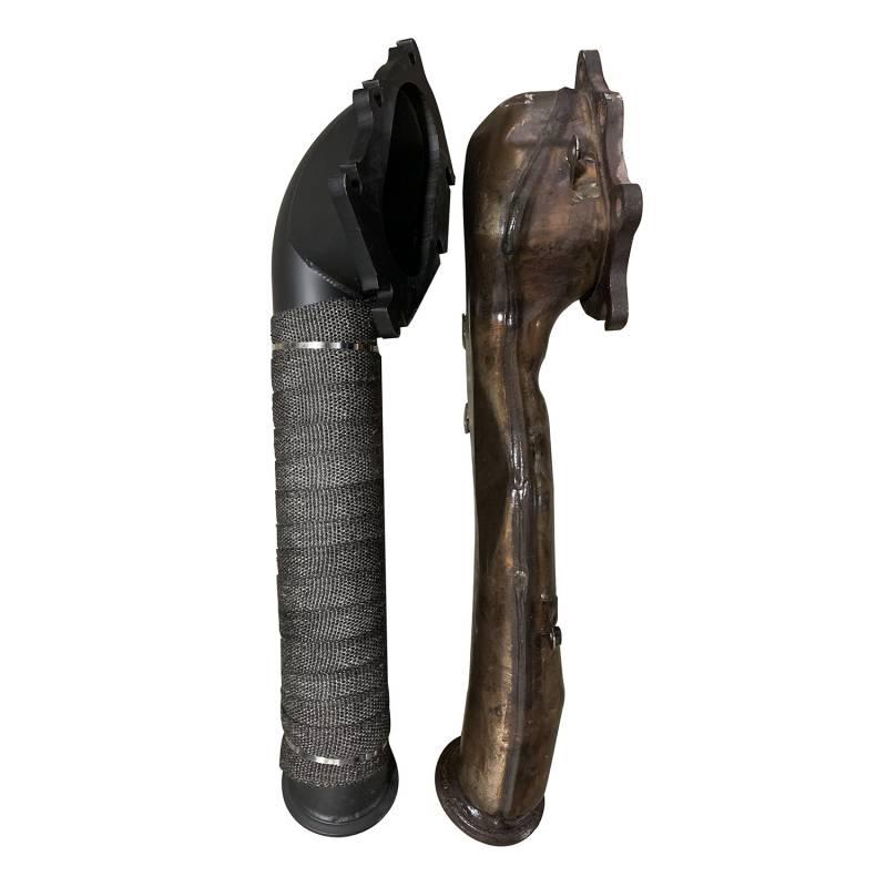 2001 - 2004 GM LB7 6.6L Duramax 3' Downpipe with Heat Wrap (WCF100119)