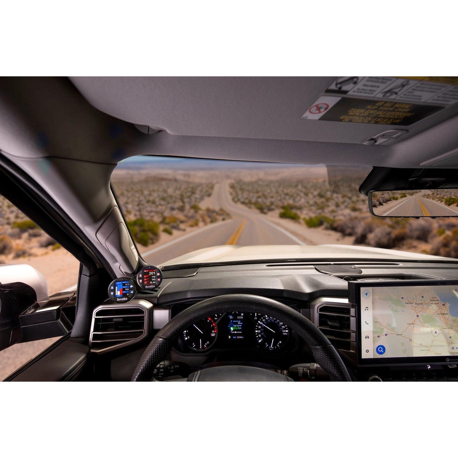 2022 - 2024 Toyota Tundra iDash Stealth Pod Mounts for Optimal Gauge Viewing