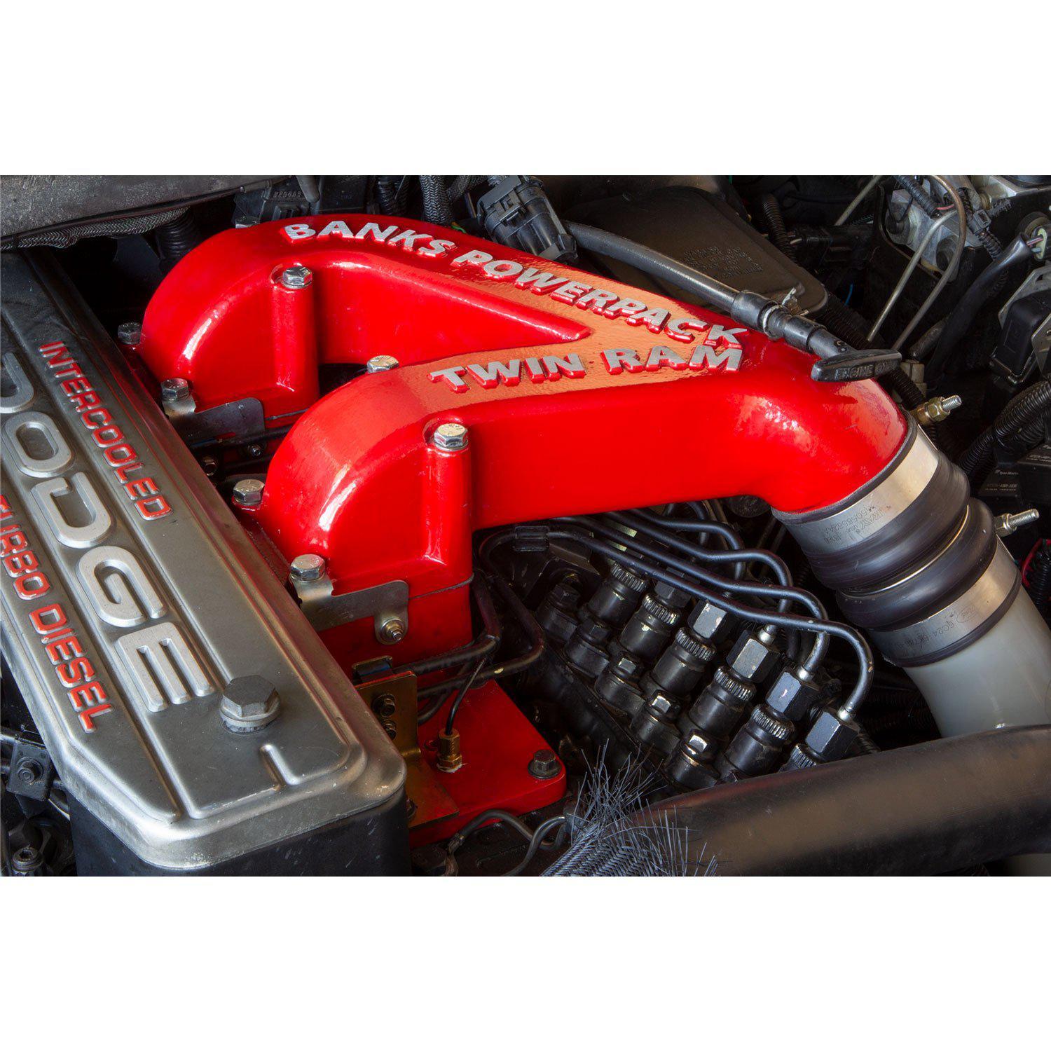 1994 - 1998 Dodge Ram 2500/3500 5.9L Cummins Non - EGR Banks Twin Ram Intake Manifold (42710)