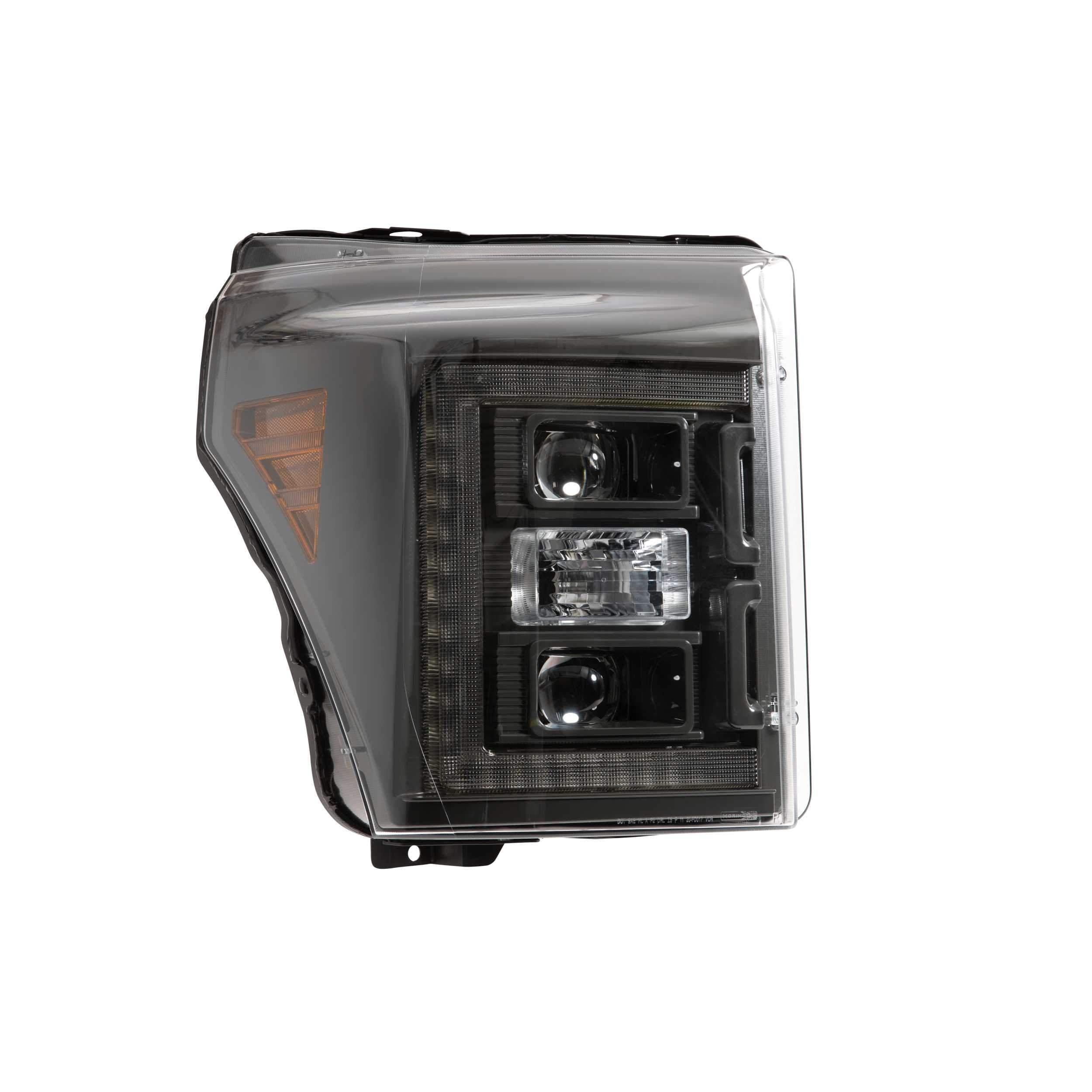 2011 - 2016 Ford Superduty 6.7L Powerstroke XB Hybrid LED Smoked Headlights (LF553) - Budget - Friendly Upgrade
