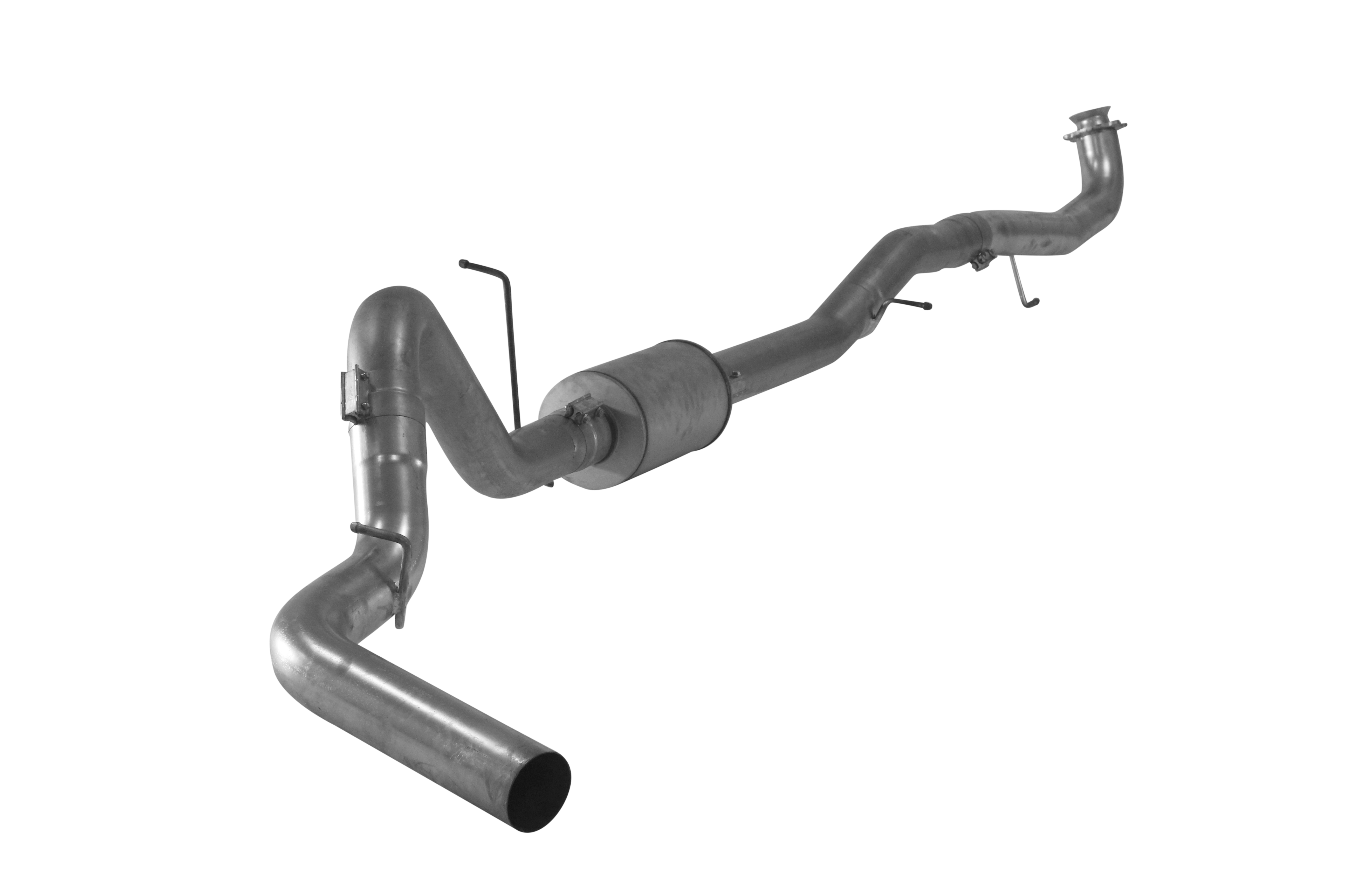 2017 - 2019 Duramax High - Performance 4 Downpipe Back Exhaust with Muffler (FLO - 880)