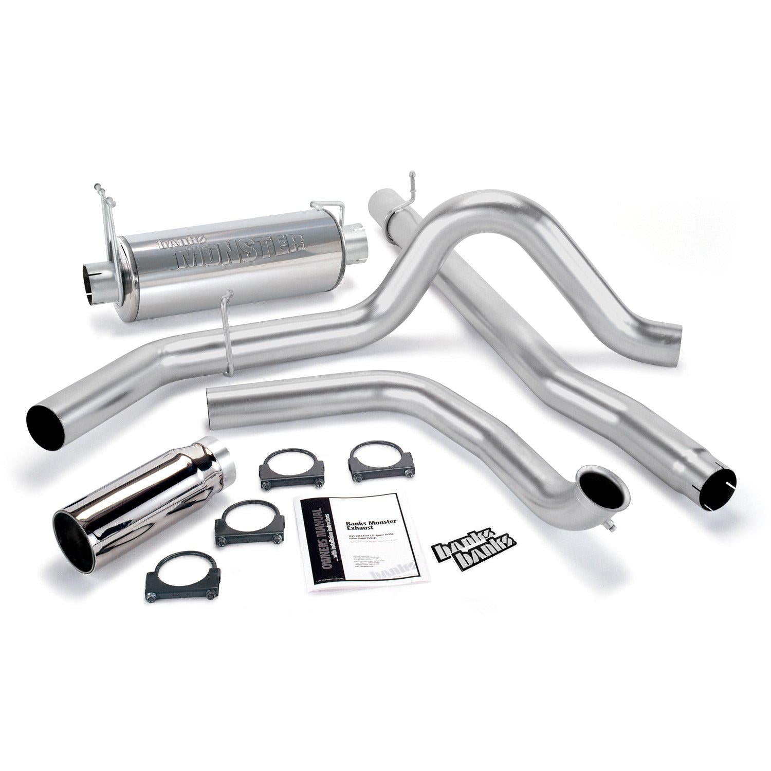 1999 - 2003 Ford Powerstroke Exhaust System Kit (48656) - Great Performance Upgrade