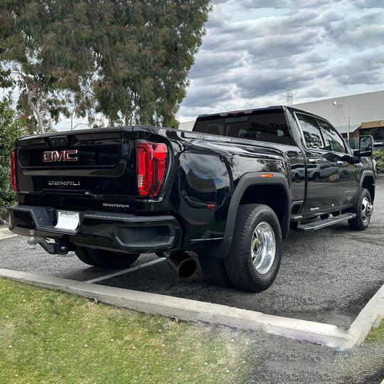 2020 - 2023 Duramax 5 DRW Monster Exhaust with Cerakote Black Tip, No Muffler (49809 - B)